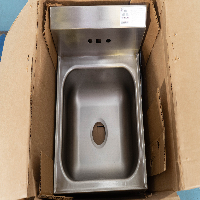 Unused Advance Tabco 7-PS-49 19"x19" Stainless Steel Sink w/ Splash Faucet image 0